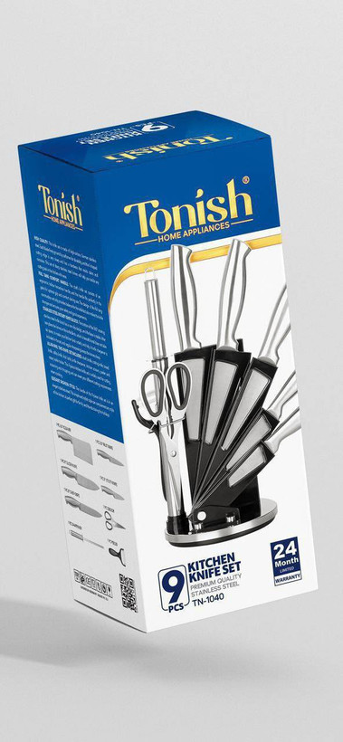 کارد و ساطور 9 پارچه تونیش مدل TN-1040